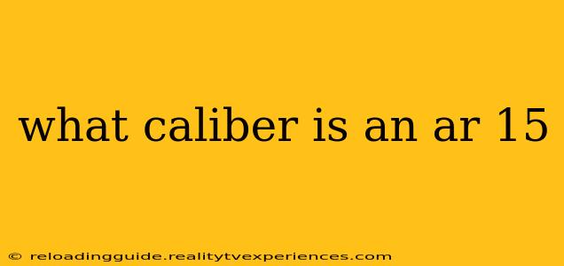 what caliber is an ar 15