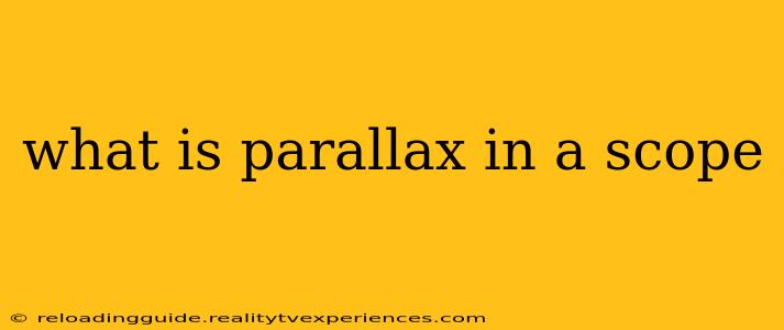 what is parallax in a scope