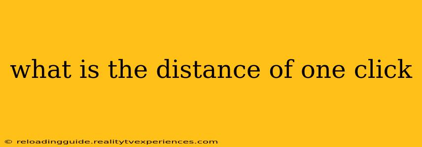 what is the distance of one click