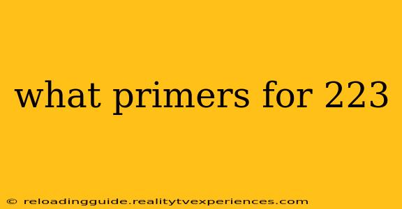 what primers for 223