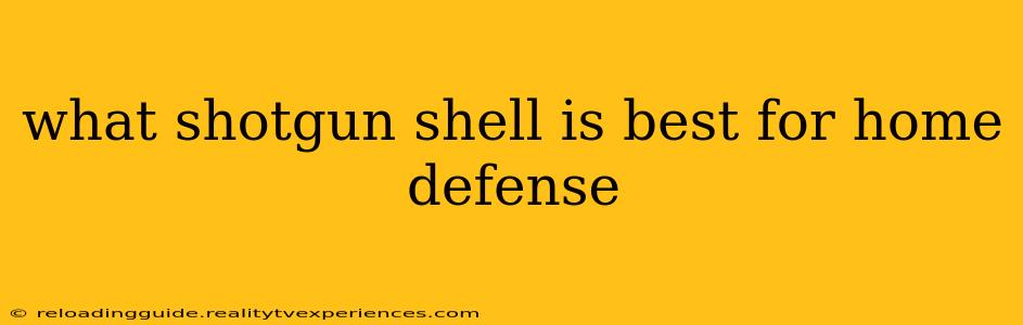 what shotgun shell is best for home defense