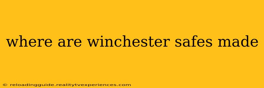 where are winchester safes made