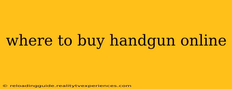 where to buy handgun online