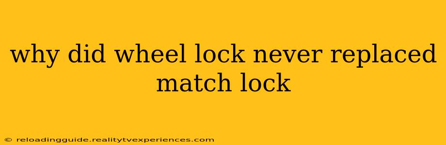 why did wheel lock never replaced match lock