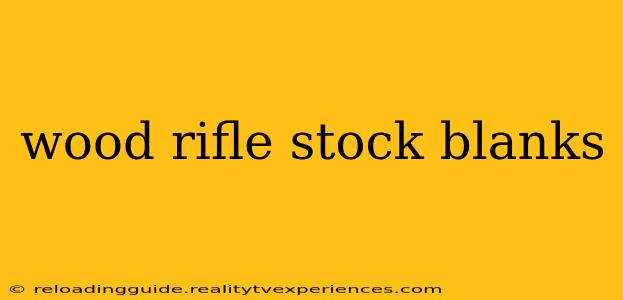 wood rifle stock blanks