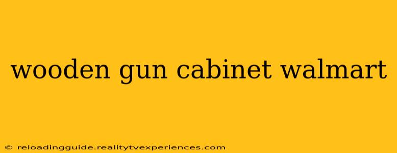 wooden gun cabinet walmart