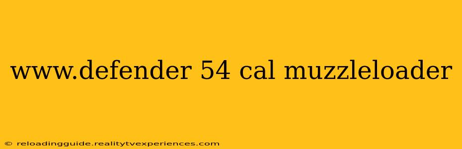 www.defender 54 cal muzzleloader